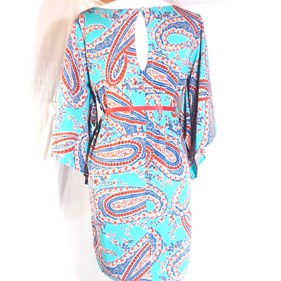 Alya Kimono Sleeve Paisley Dress  Size Small - Picture 3 of 7